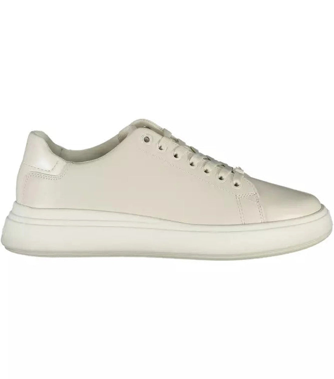 Calvin Klein Elegante Beige Sneaker Met Logodetail