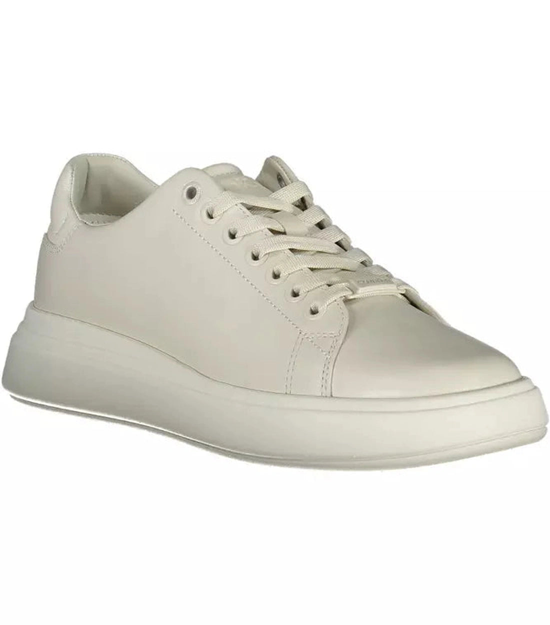 Calvin Klein Elegante Beige Sneaker Met Logodetail