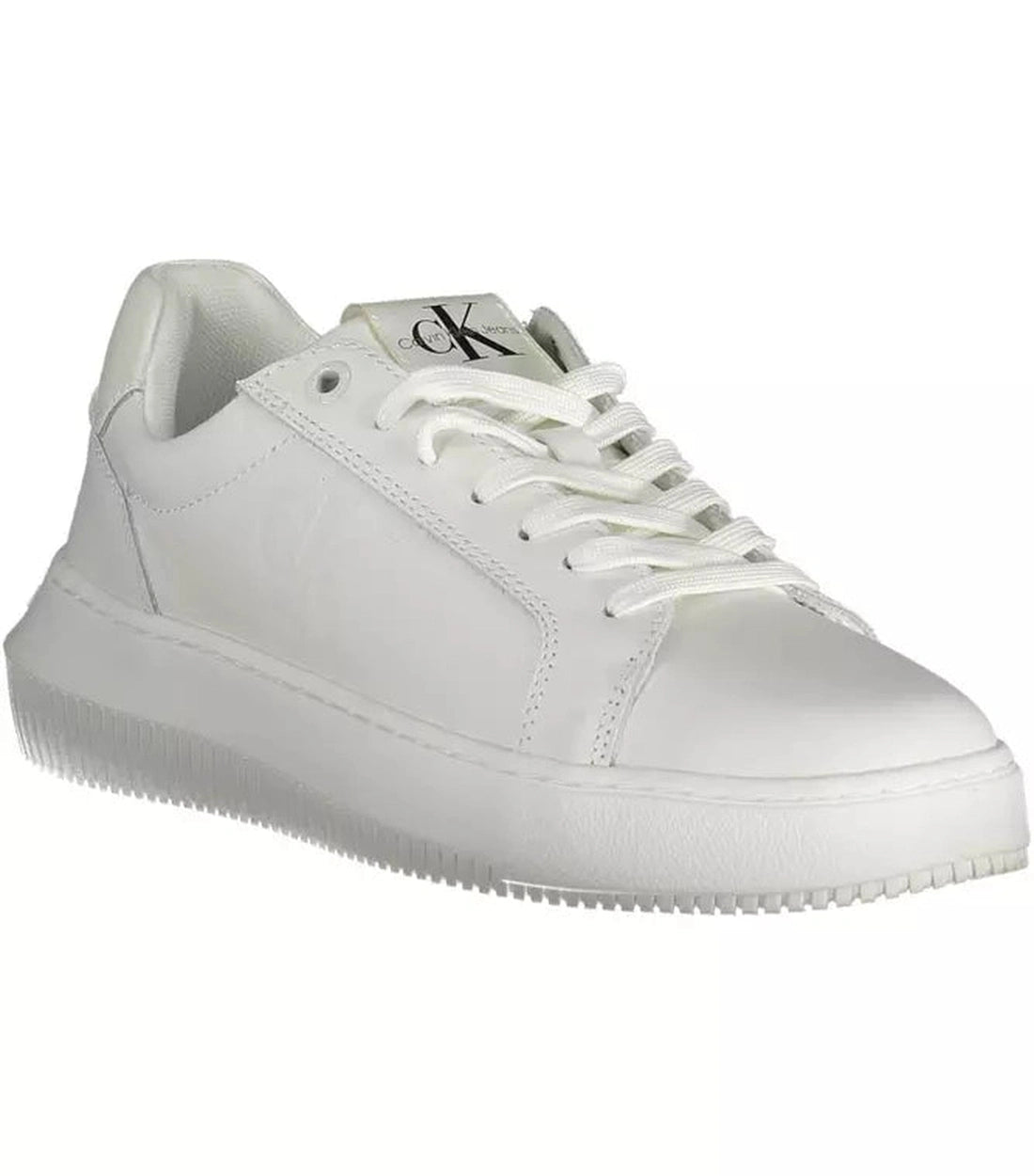 Calvin Klein Elegante Witte Contrasterende Sneaker