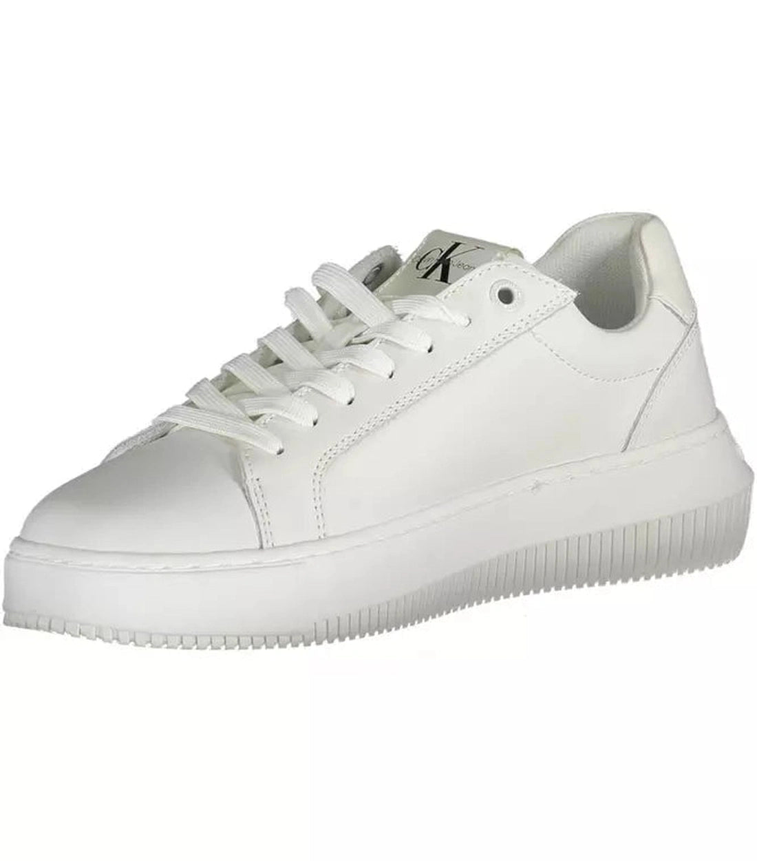 Calvin Klein Elegante Witte Contrasterende Sneaker