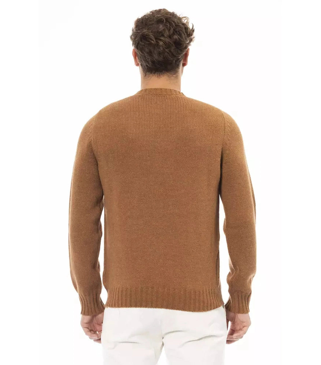 Alpha Studio Beige Alpaca Heren Trui