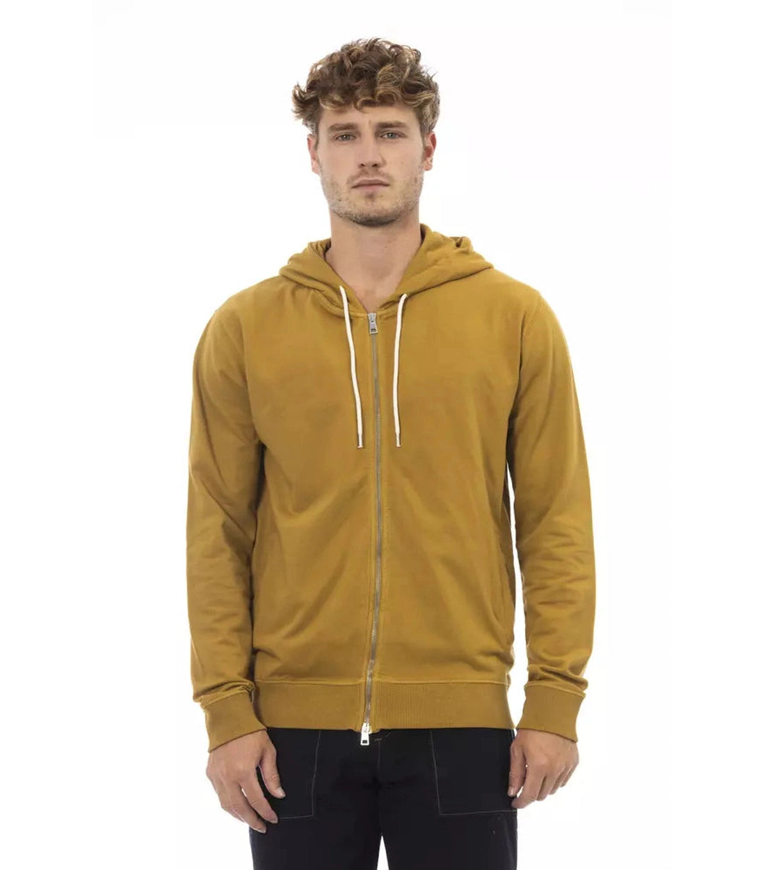 Alpha Studio Bruine Katoenen Sweatshirt voor Mannen