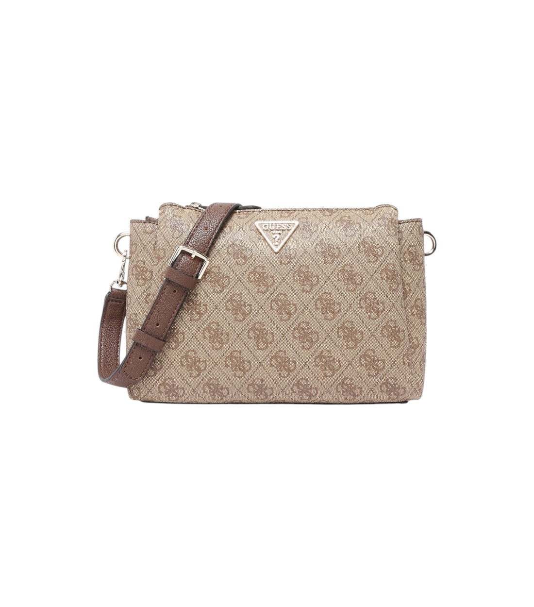 Guess Beige Noelle Tri Compartiment Crossbody Tas