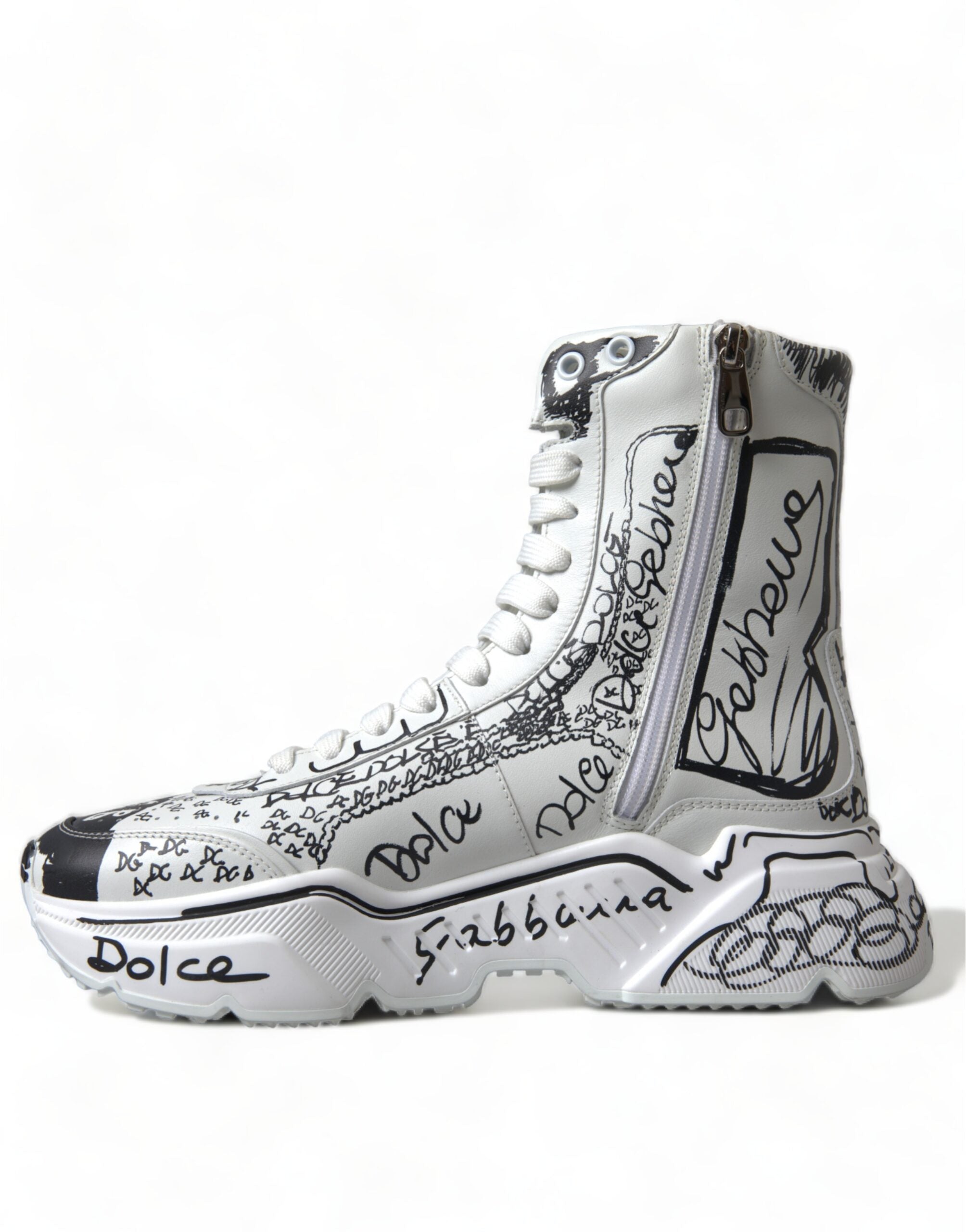 Dolce & Gabbana Daymaster Graffiti Print Sneakers