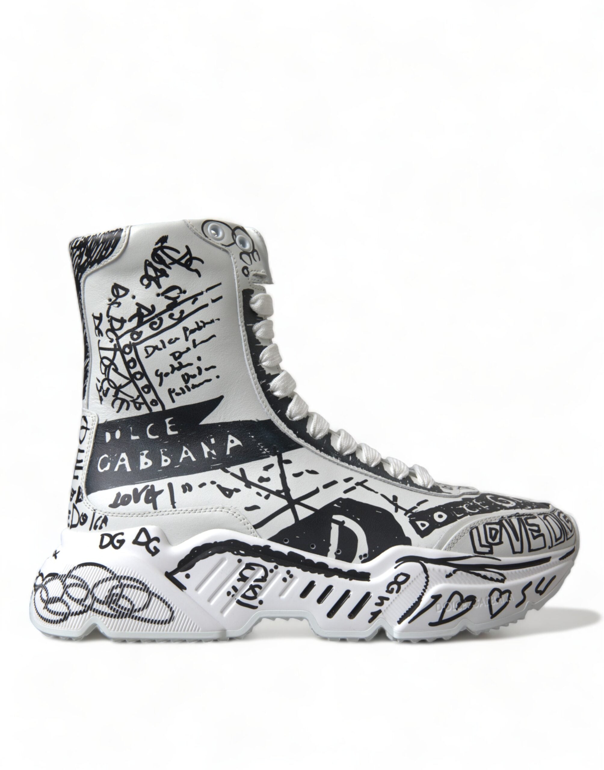 Dolce & Gabbana Daymaster Graffiti Print Sneakers