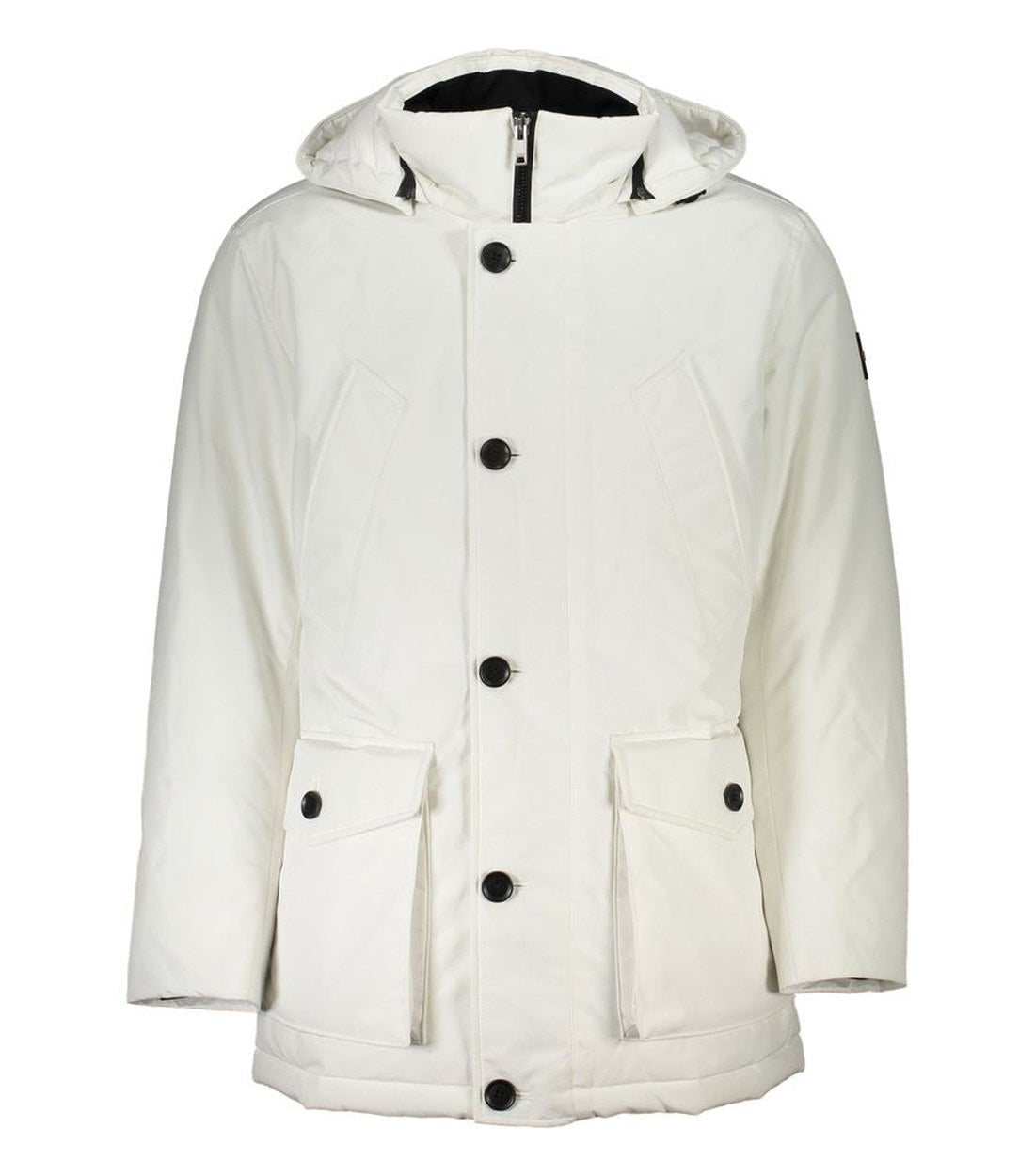 Hugo Boss Wit Polyamide Parka Jas