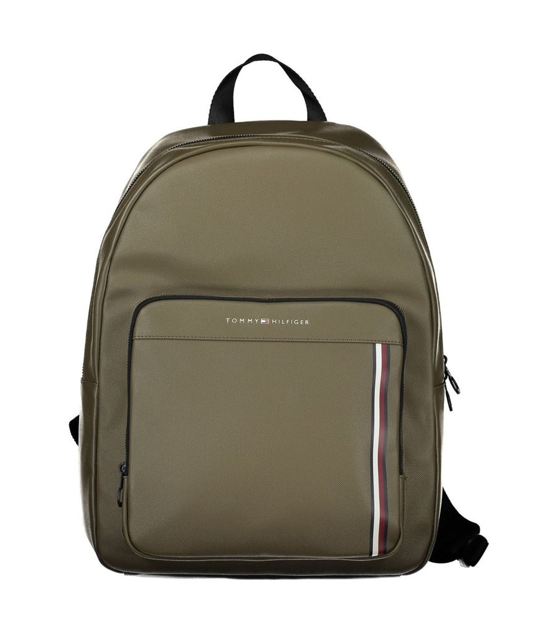 Tommy Hilfiger Elegante Groene Laptoprugzak met Logo Accenten