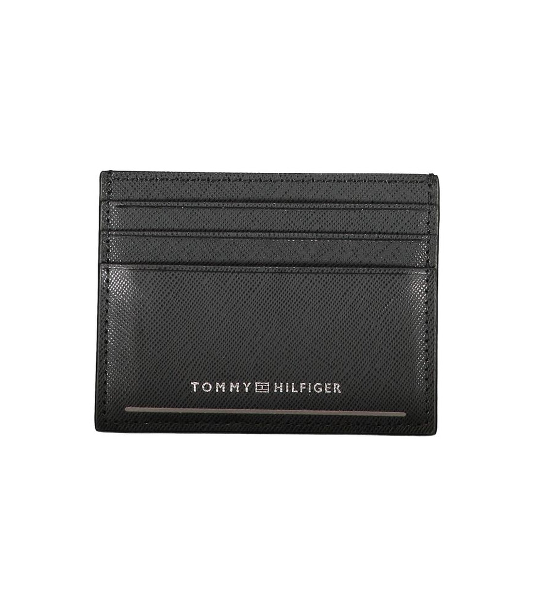 Tommy Hilfiger Elegante Kaart Houder met Contrasterende Accenten