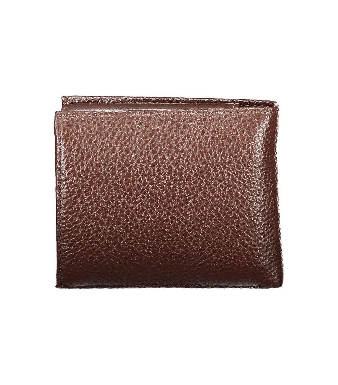 Tommy Hilfiger Elegante Bruine Leren Bifold Portemonnee