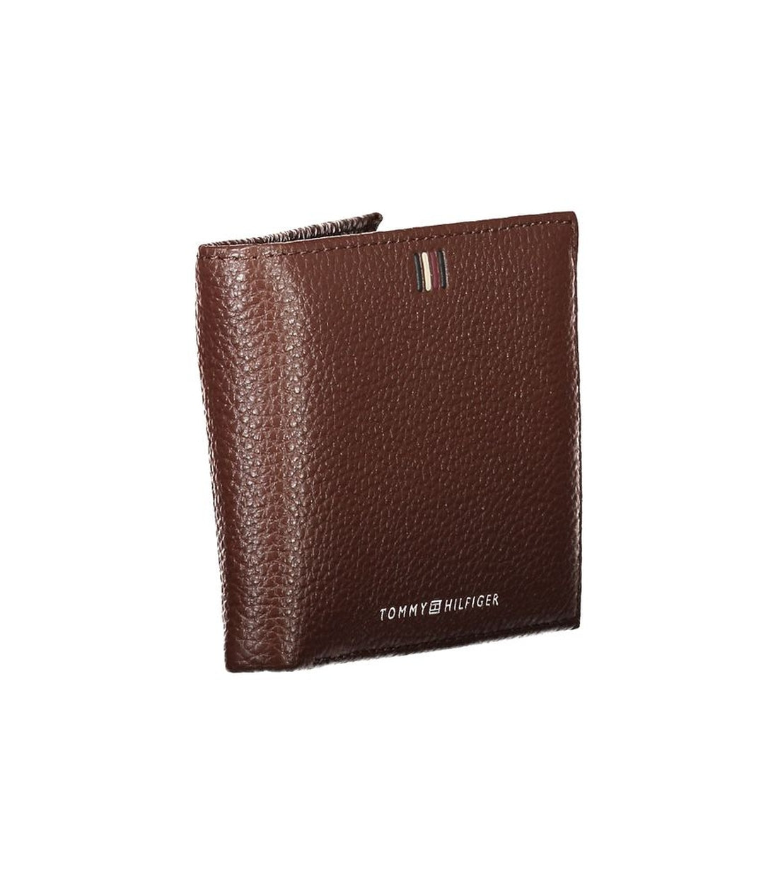 Tommy Hilfiger Elegante Bruine Leren Bifold Portemonnee