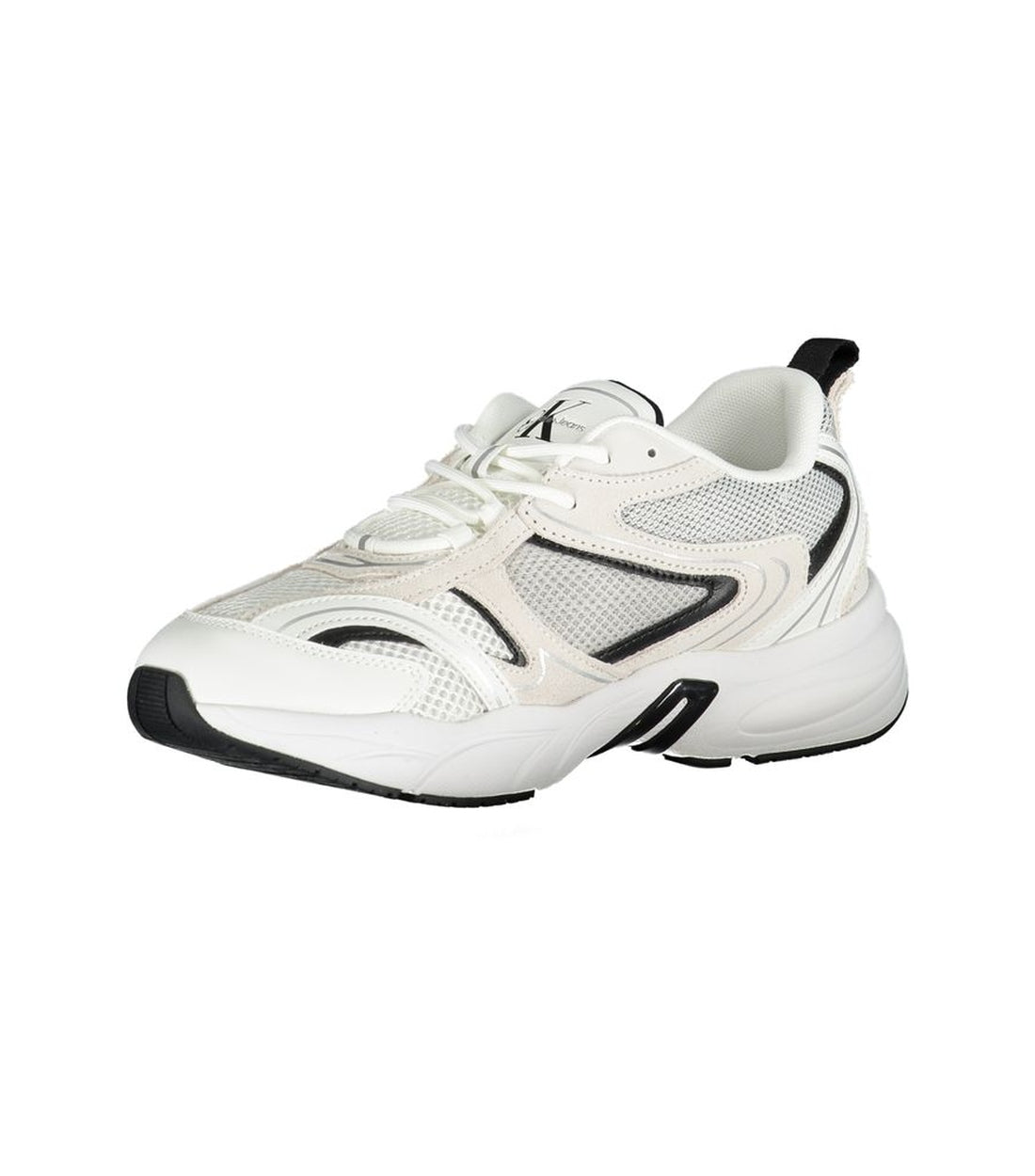 Calvin Klein Elegante Witte Contrasterende Sneaker