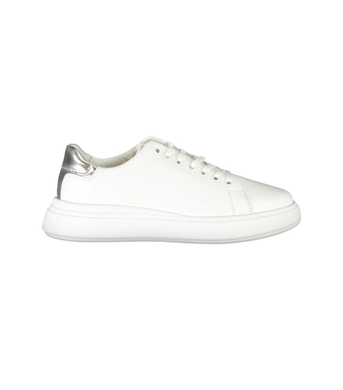 Calvin Klein Chique Witte Sneaker Met Contrasterende Details