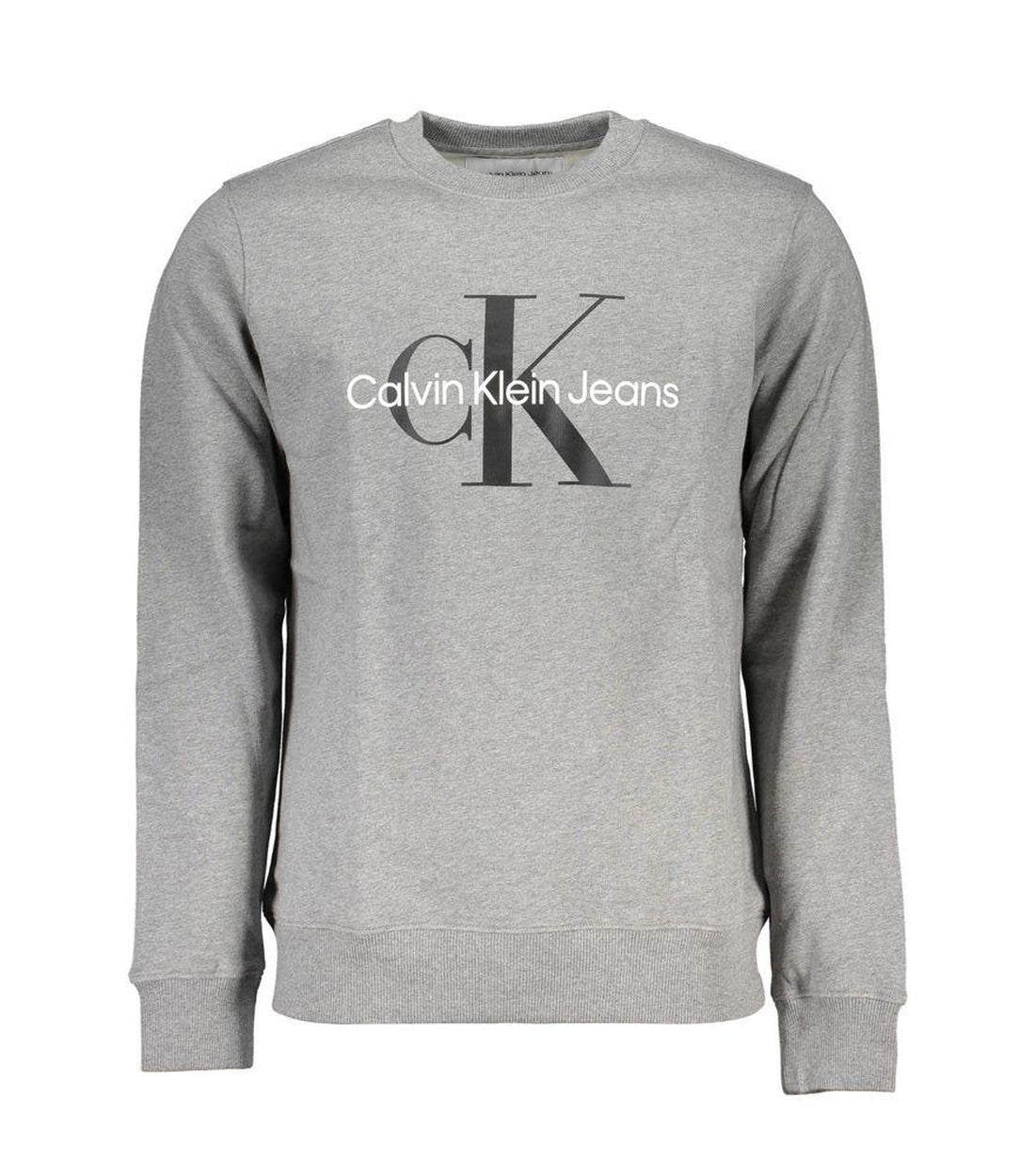 Calvin Klein Grijze Katoenen Trui Met Logo