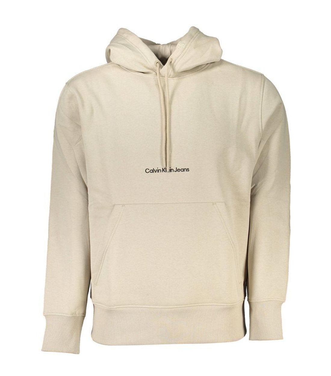 Calvin Klein Beige Katoenen Hoodie Met Logo