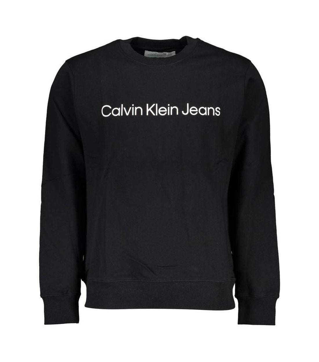 Calvin Klein Zwart Katoenen Trui Met Logo