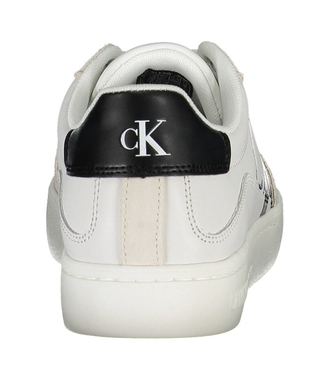 Calvin Klein Chique Witte Sneaker Met Contrasterende Details