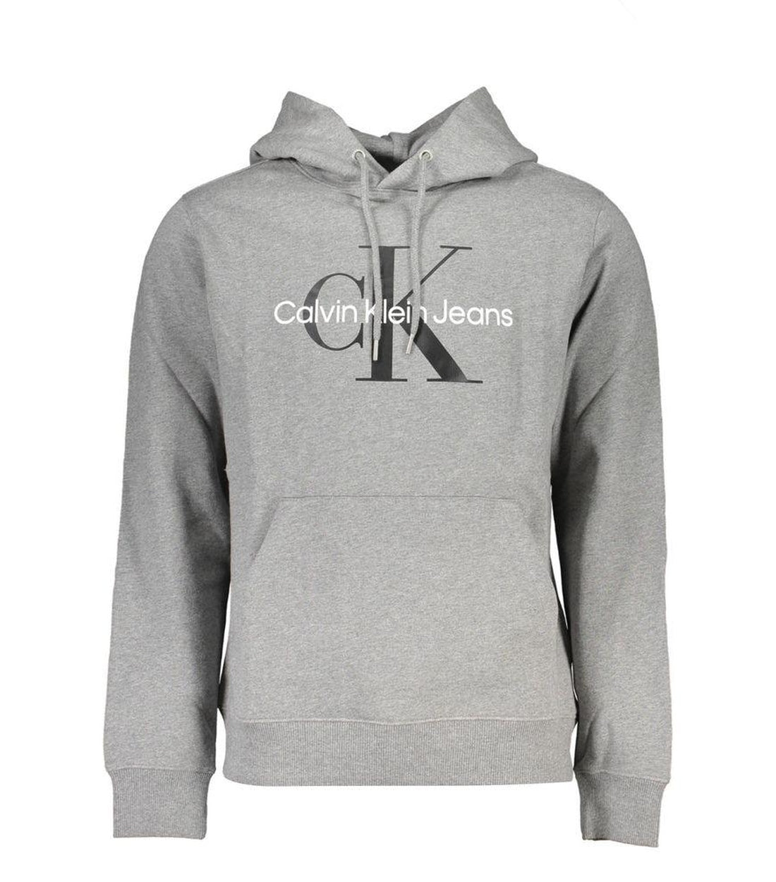 Calvin Klein Grijze Katoenen Hoodie Met Logo