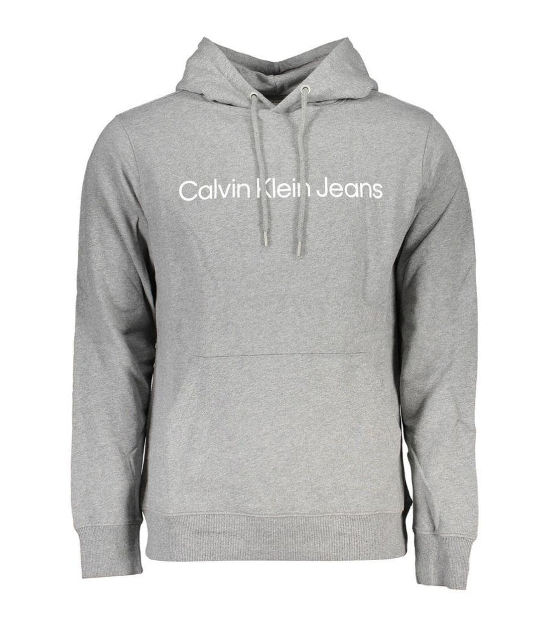 Calvin Klein Grijze Katoenen Hoodie Met Logo