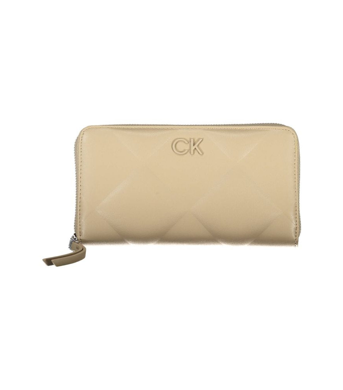 Calvin Klein Beige RFID Portemonnee met Meerdere Compartimenten