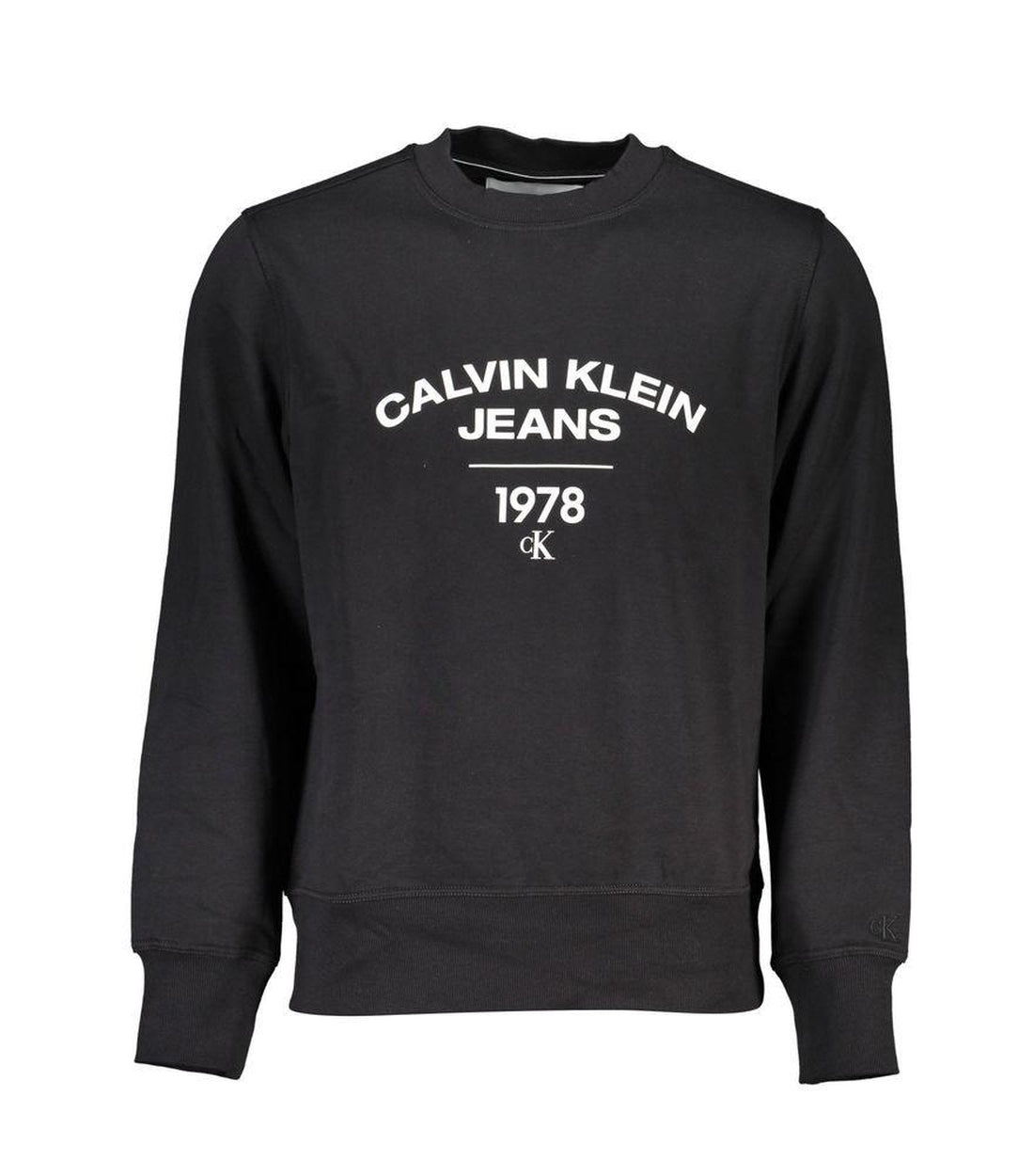 Calvin Klein Zwarte Katoenen Trui Met Logo