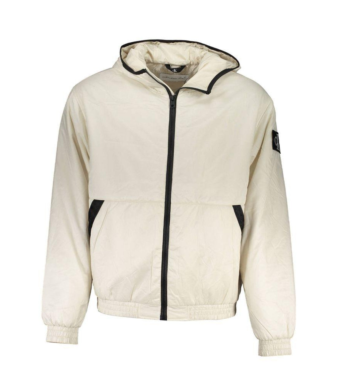 Calvin Klein Beige polyester Jas Met Logo