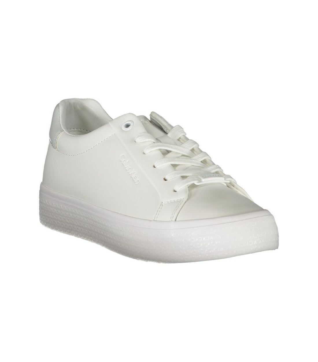 Calvin Klein Elegante Witte Contrasterende Sneaker