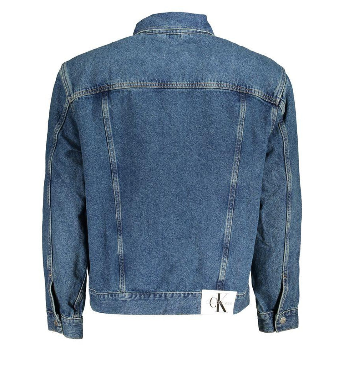 Calvin Klein Blauw Denim Jas Met Logo