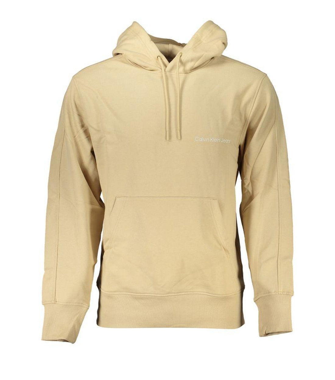 Calvin Klein Beige Katoenen Hoodie Met Logo