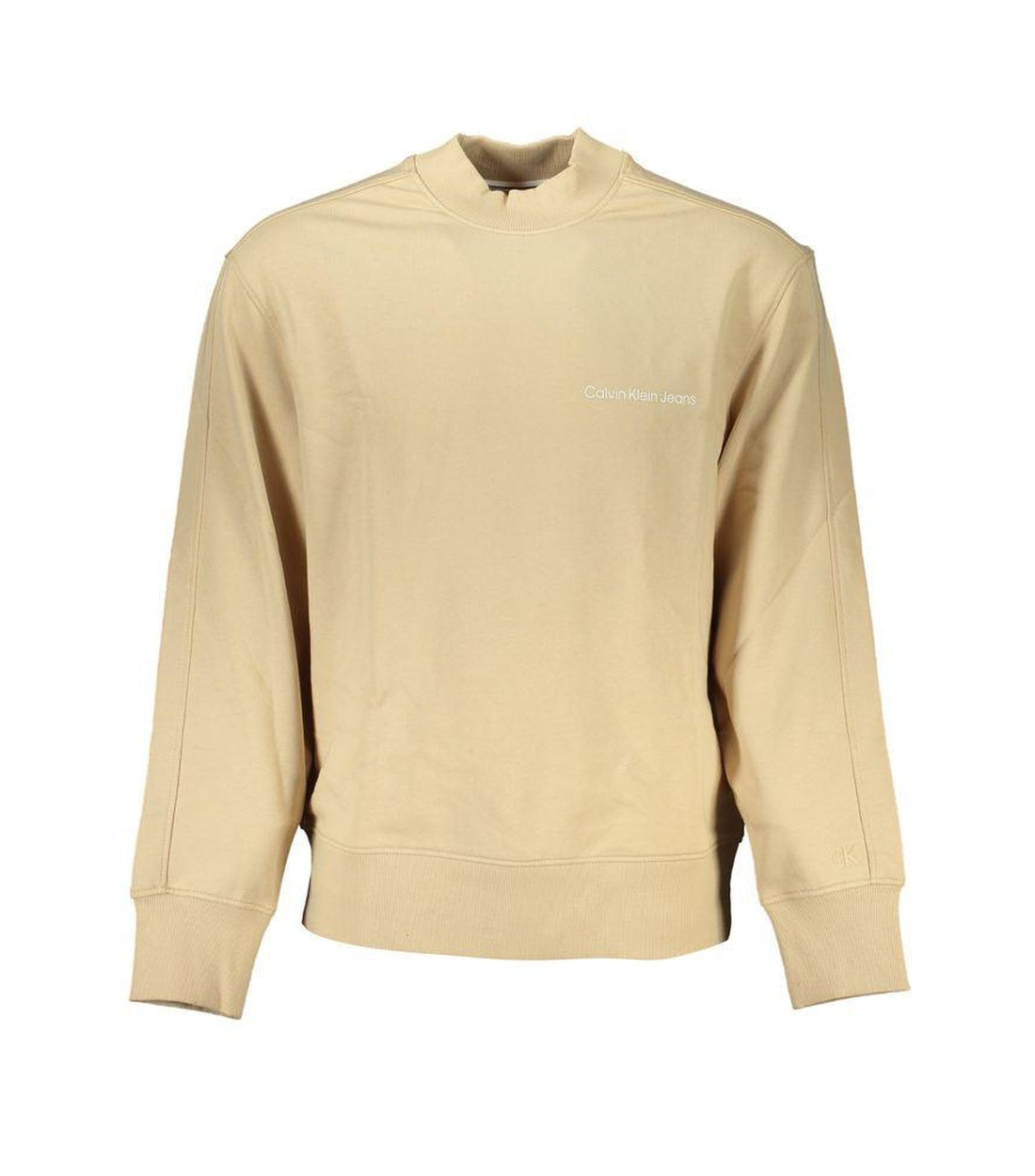 Calvin Klein Beige Crewneck Trui met Logo