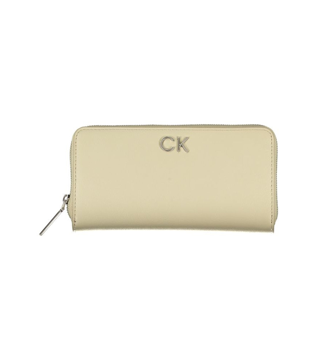 Calvin Klein Elegante Beige Ritsportemonnee met RFID Bescherming