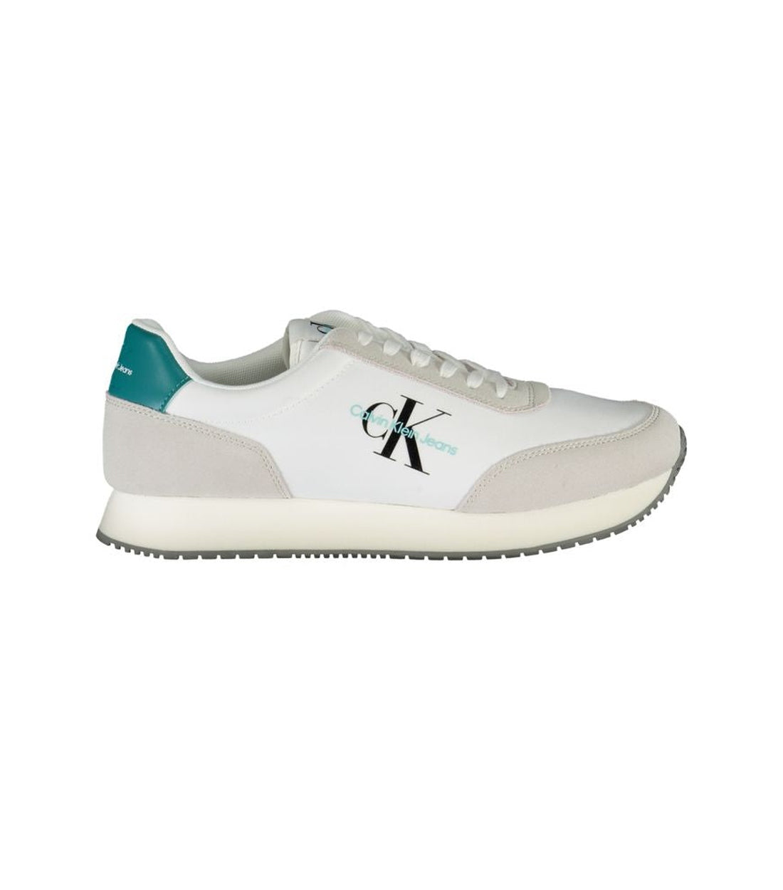 Calvin Klein Elegante Witte Sneakers Met Contrasterend Detail