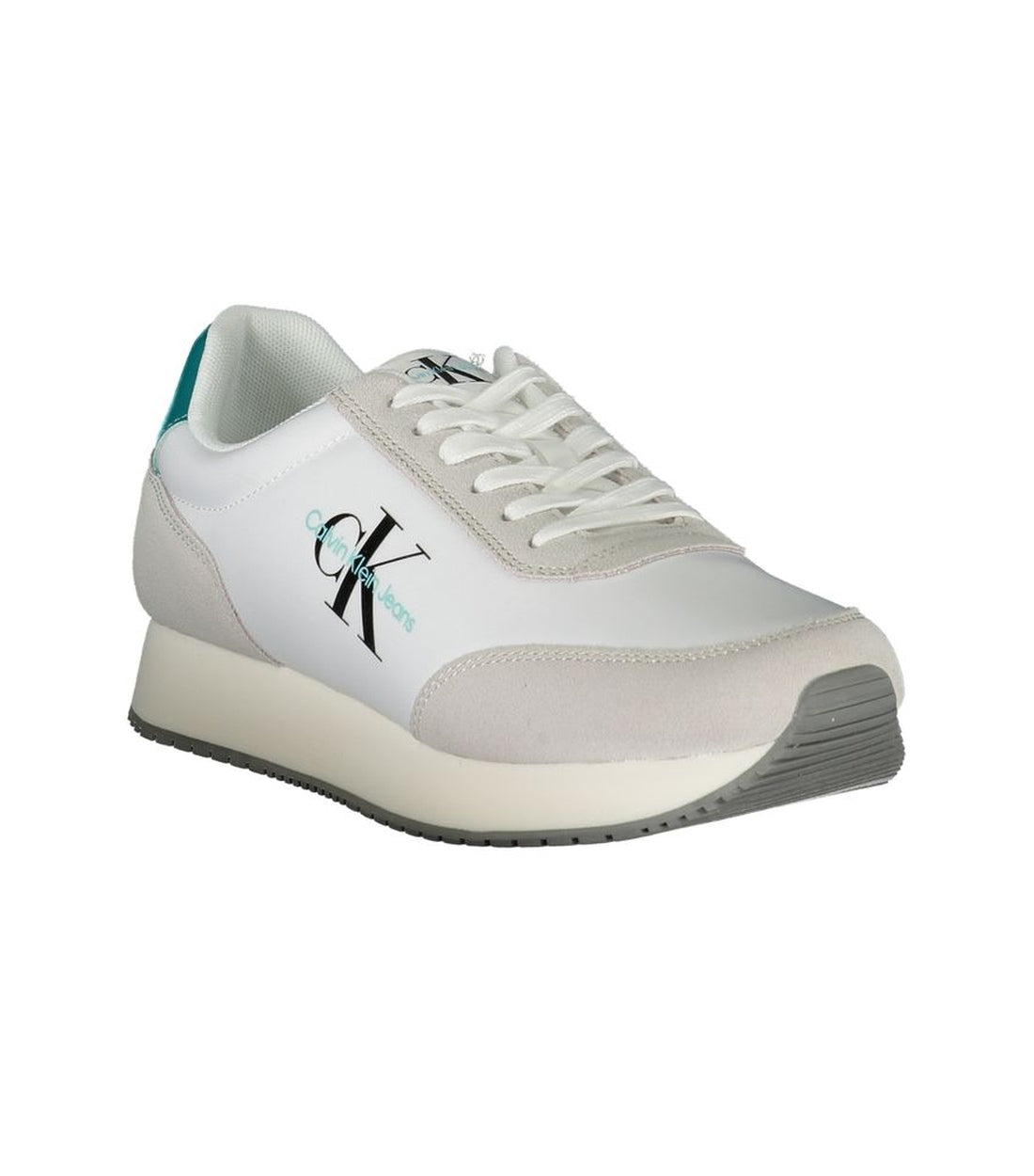 Calvin Klein Elegante Witte Sneakers Met Contrasterend Detail