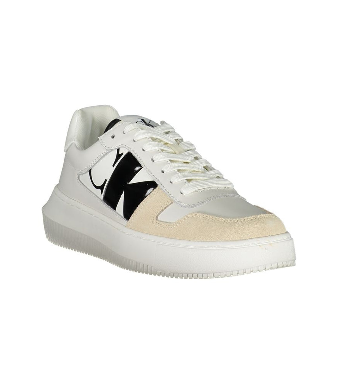 Calvin Klein Elegante Witte Contrasterende Sneaker