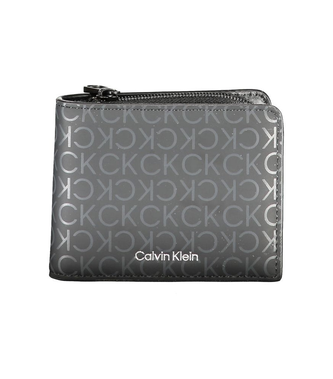 Calvin Klein Zwarte Polyester Portemonnee met RFID Bescherming