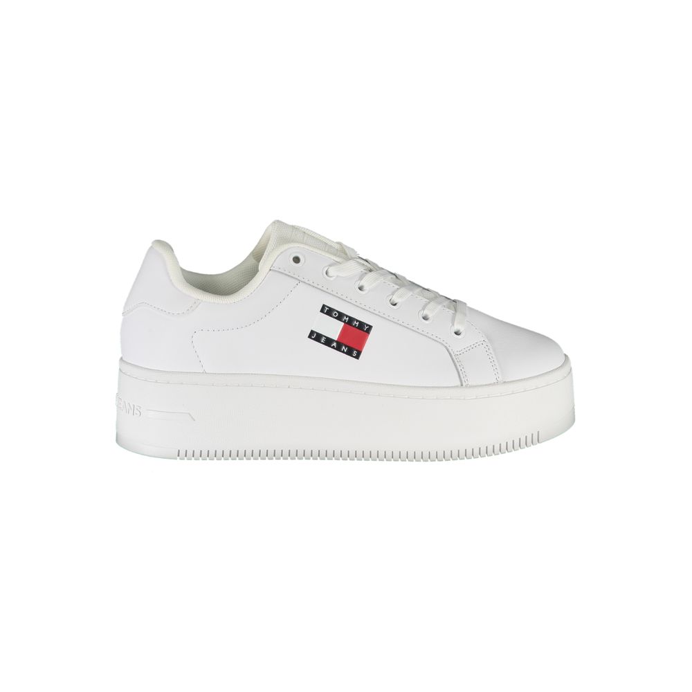 Tommy Hilfiger Witte Polyester Sneakers Met 5 Cm Hiel