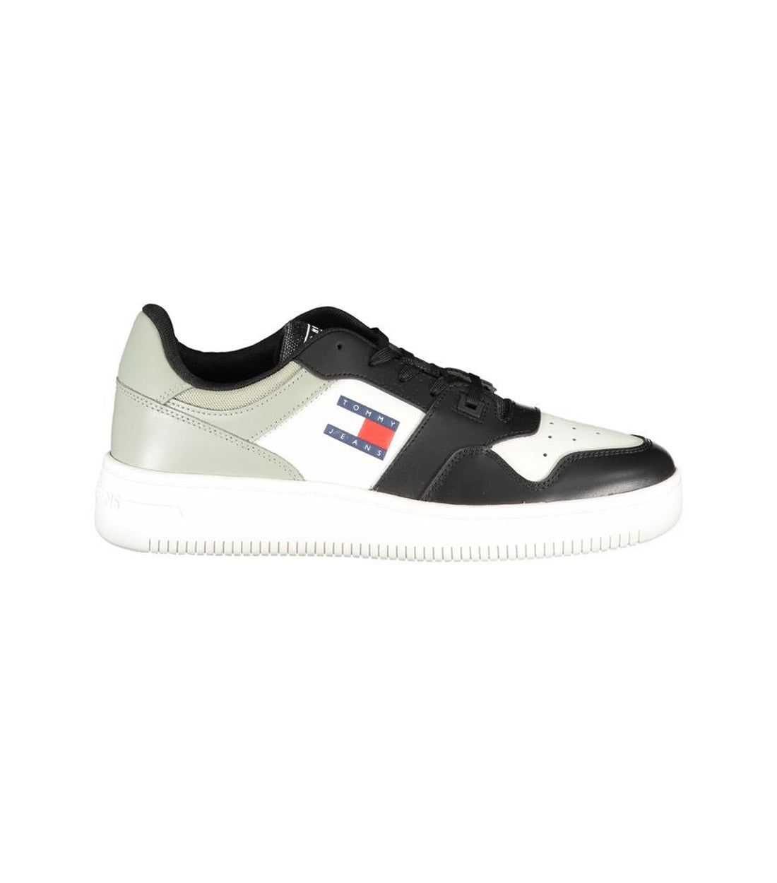 Tommy Hilfiger zwarte Polyester TJM Retro Basket Sneaker