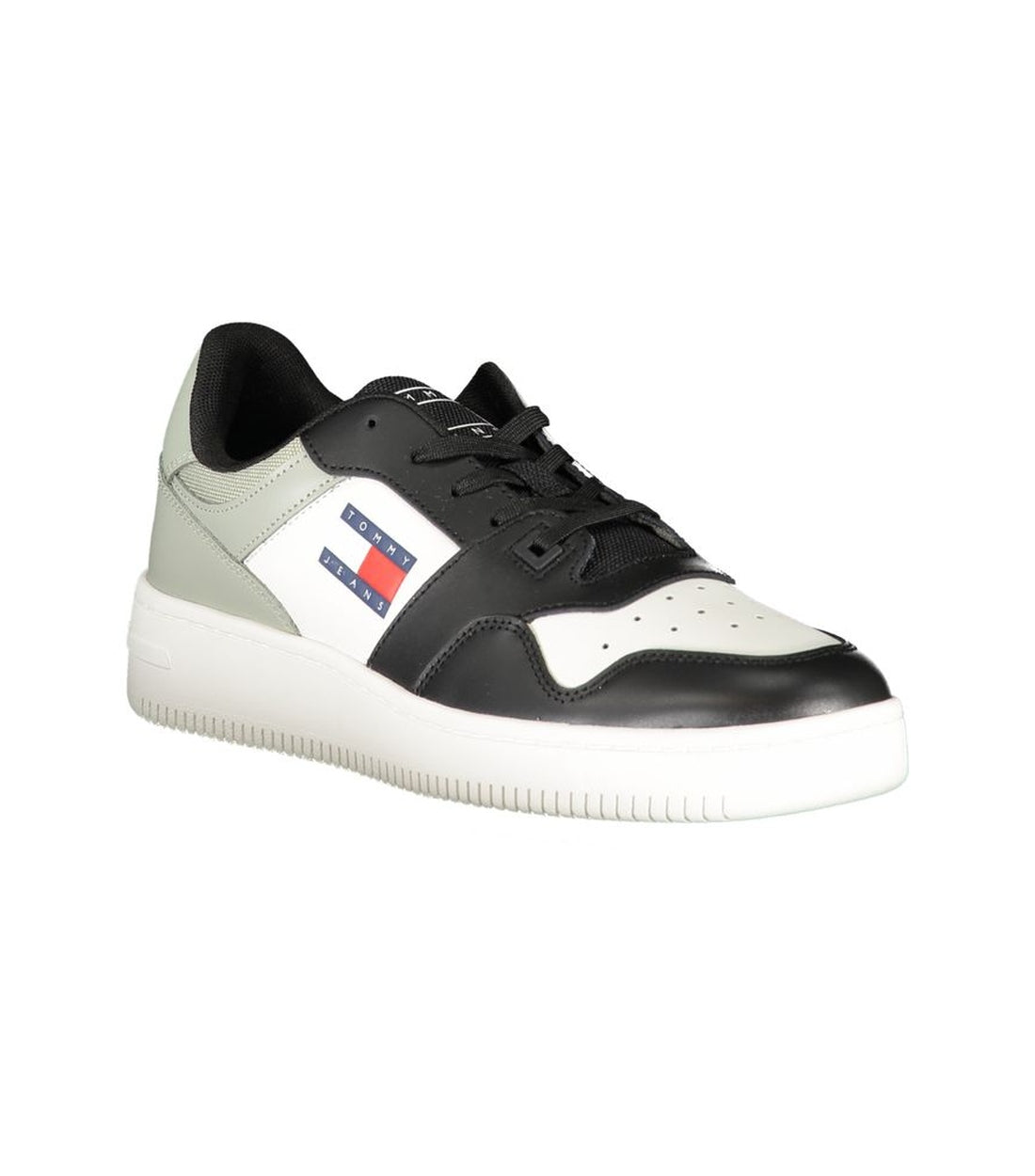 Tommy Hilfiger zwarte Polyester TJM Retro Basket Sneaker