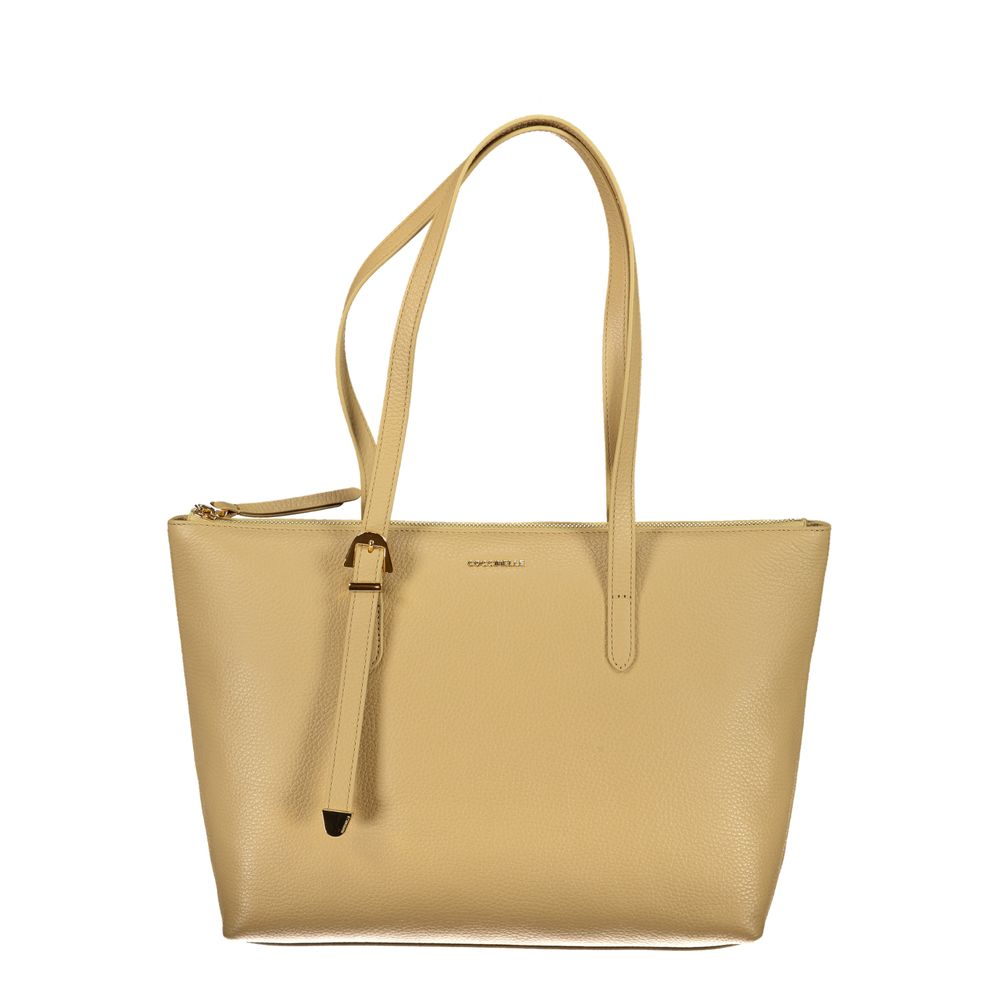 Coccinelle Beige Leren Handtas