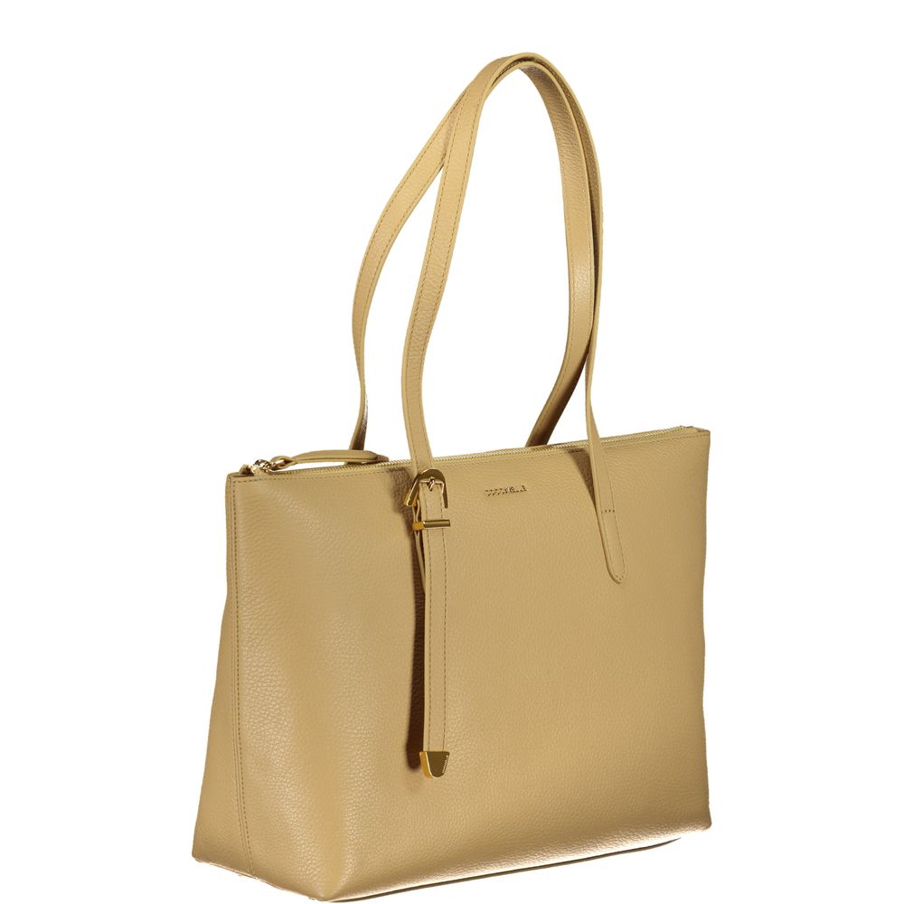 Coccinelle Beige Leren Handtas