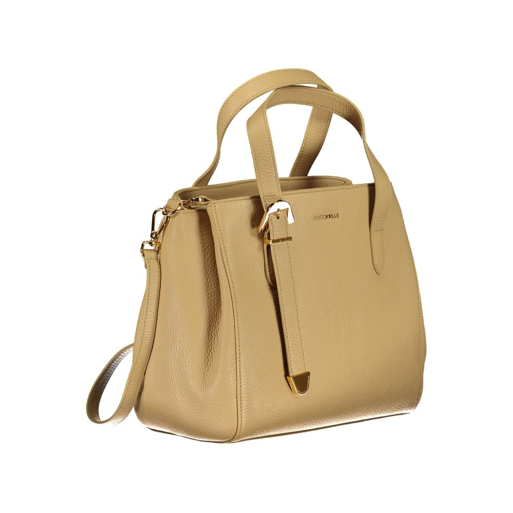 Coccinelle Beige Leren Handtas