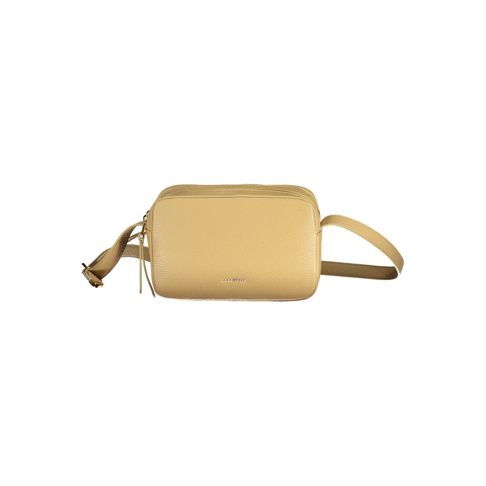 Coccinelle Beige Leren Handtas