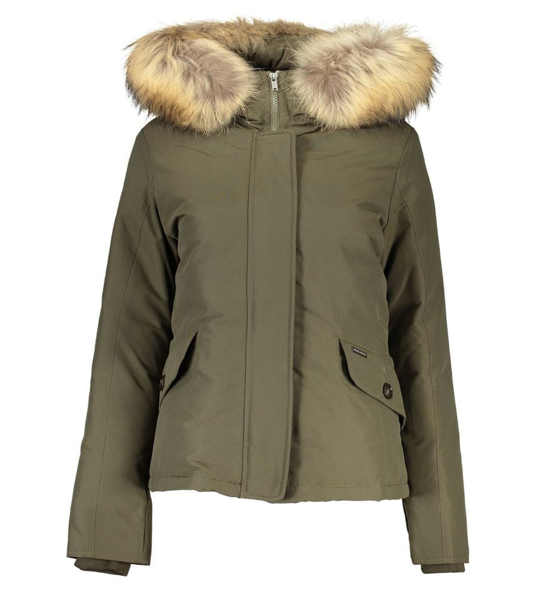 Woolrich Green Cotton Jackets & Coat