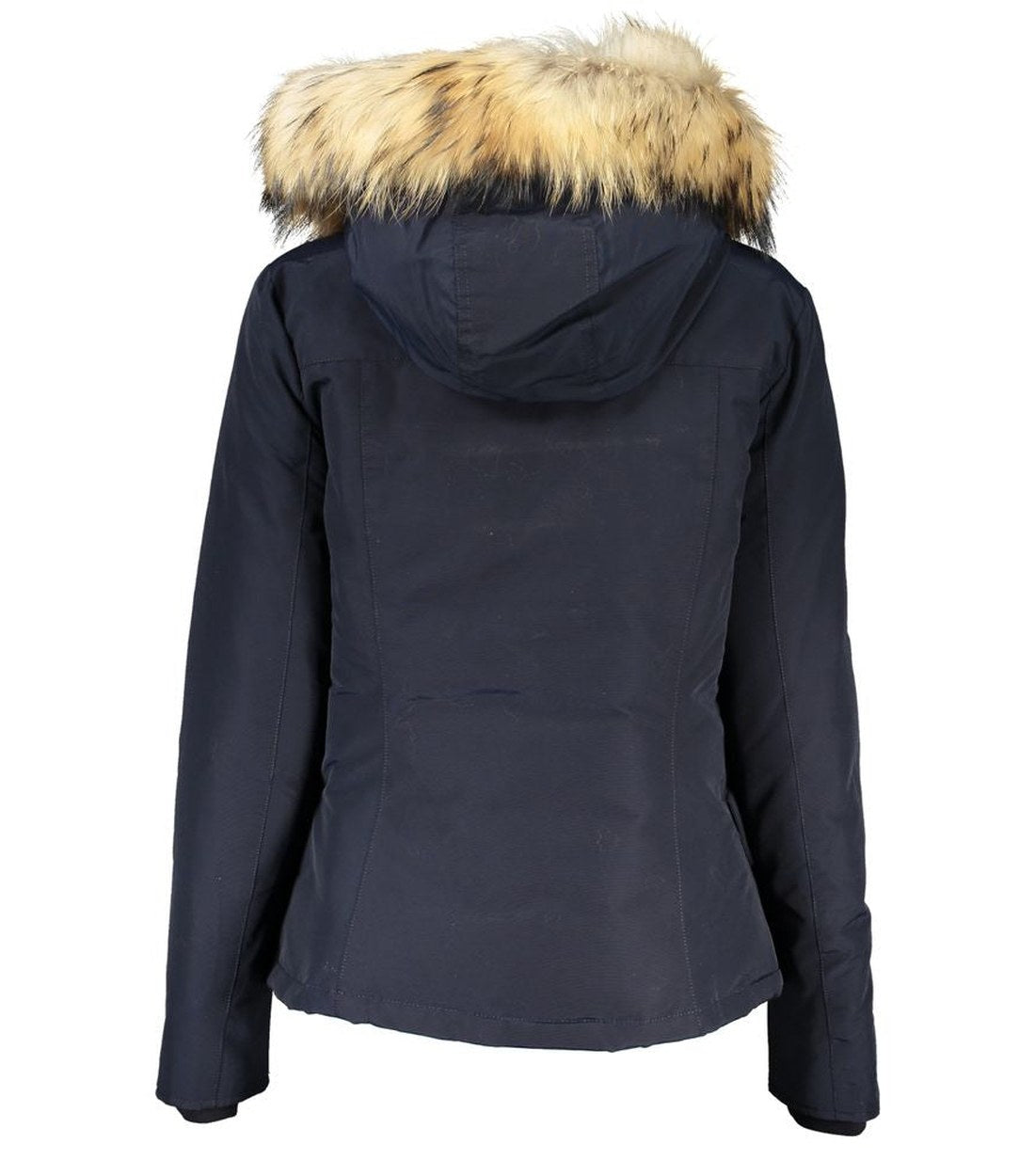 Woolrich Blue Cotton Jackets & Coat