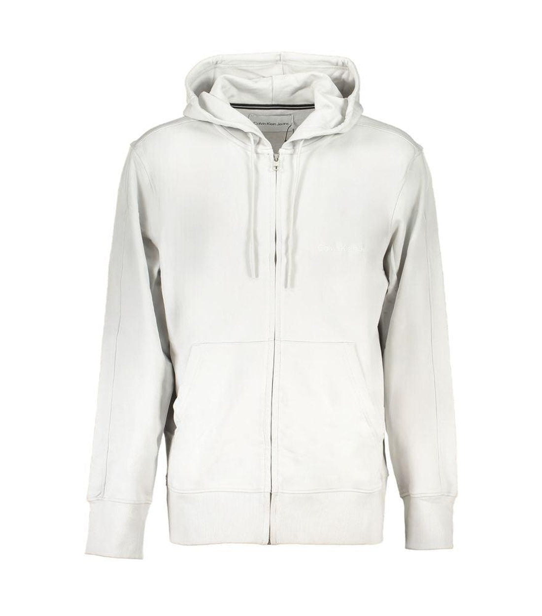 Calvin Klein Grijze Katoenen Hoodie Met Rits