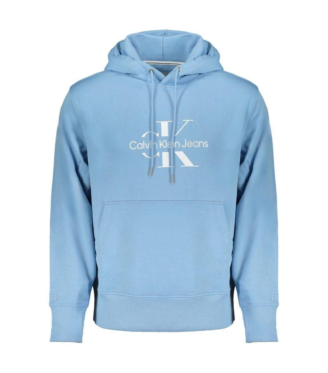 Calvin Klein Blauwe Katoenen Logo Hoodie