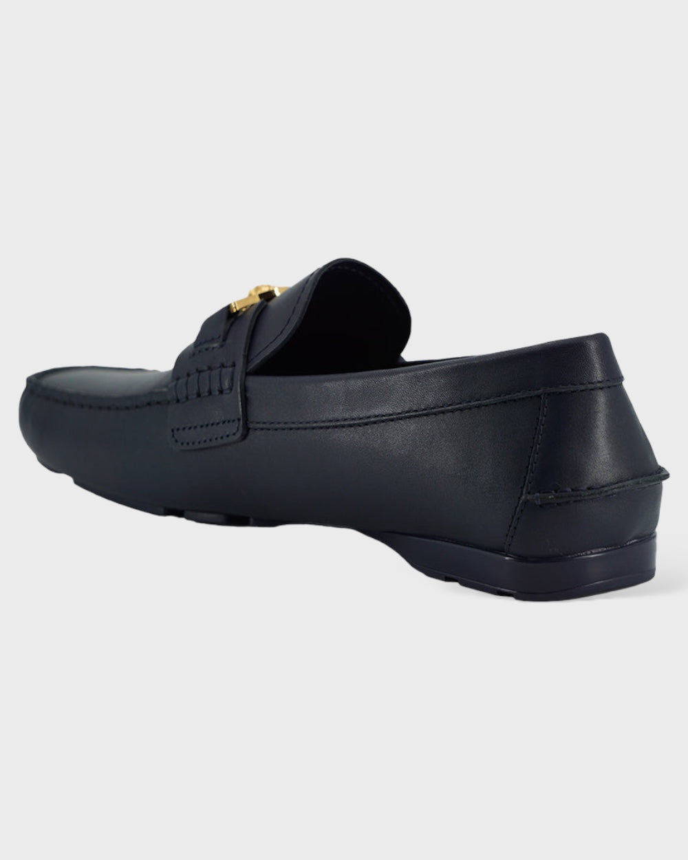 Versace Kalfsleren Loafers Blauw