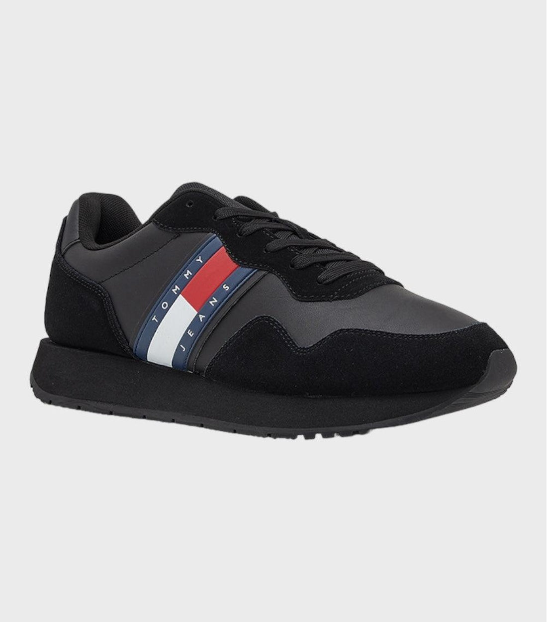 Tommy Hilfiger Zwart Heren Basket Runner Sneakers