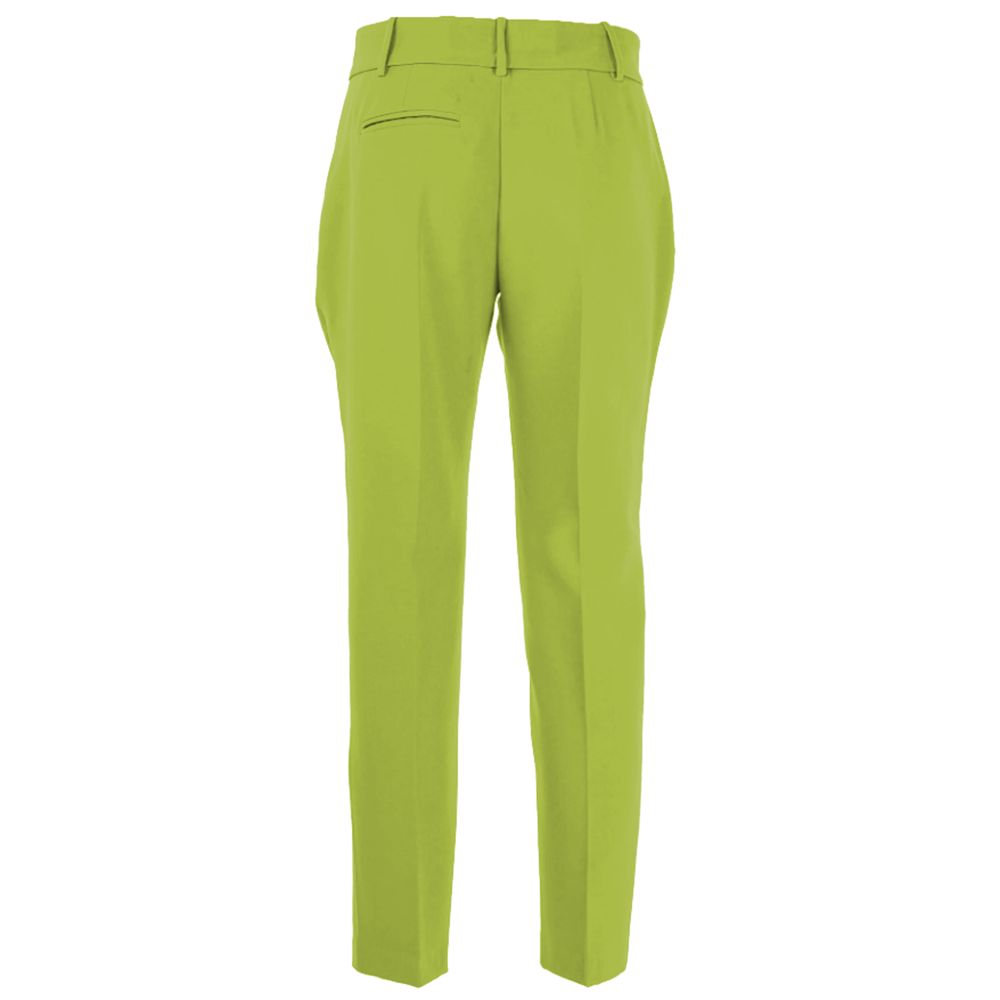 PINKO Groen Polyester Chino Broek met Hoge Taille