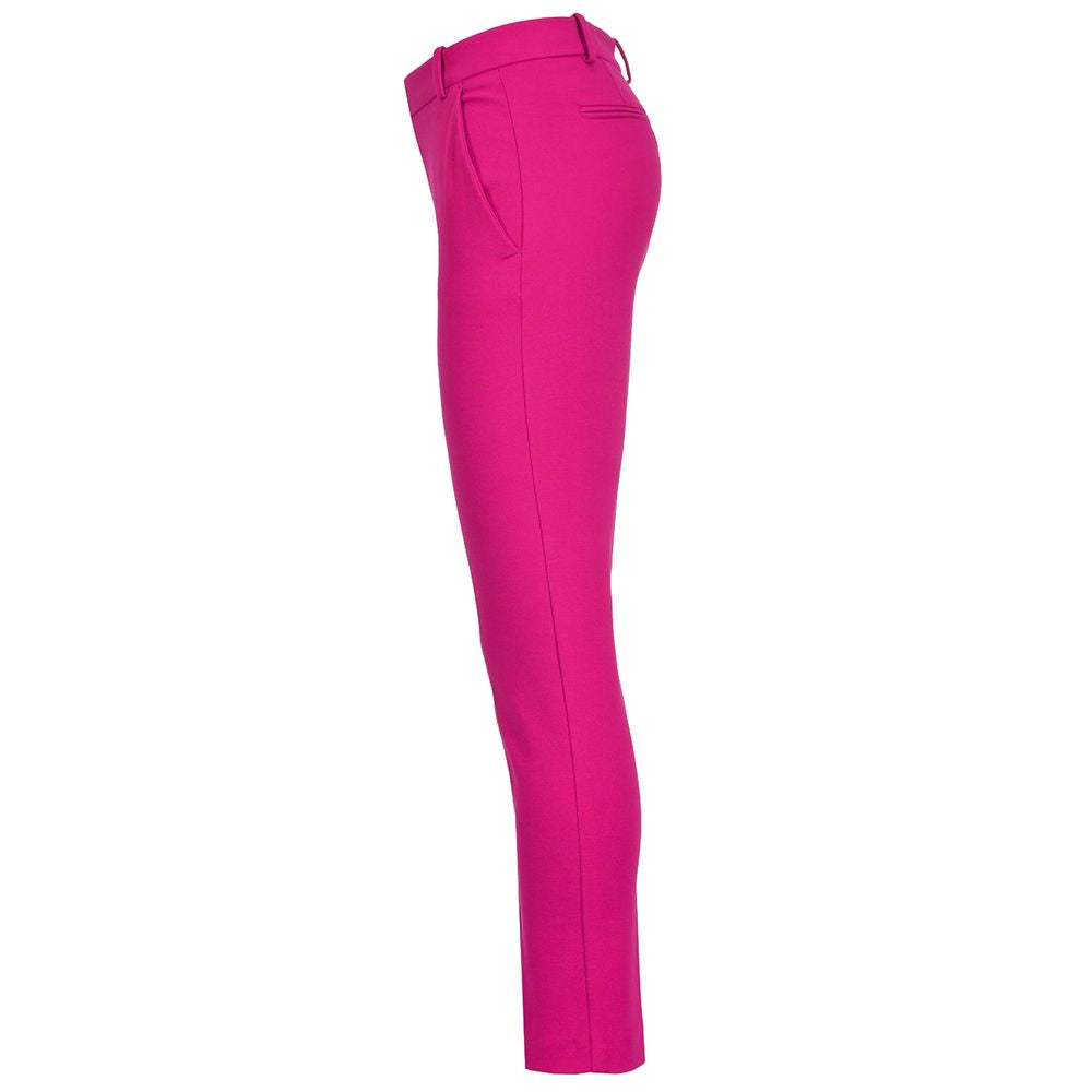 PINKO Fuchsia Viscose Slim Fit Broek