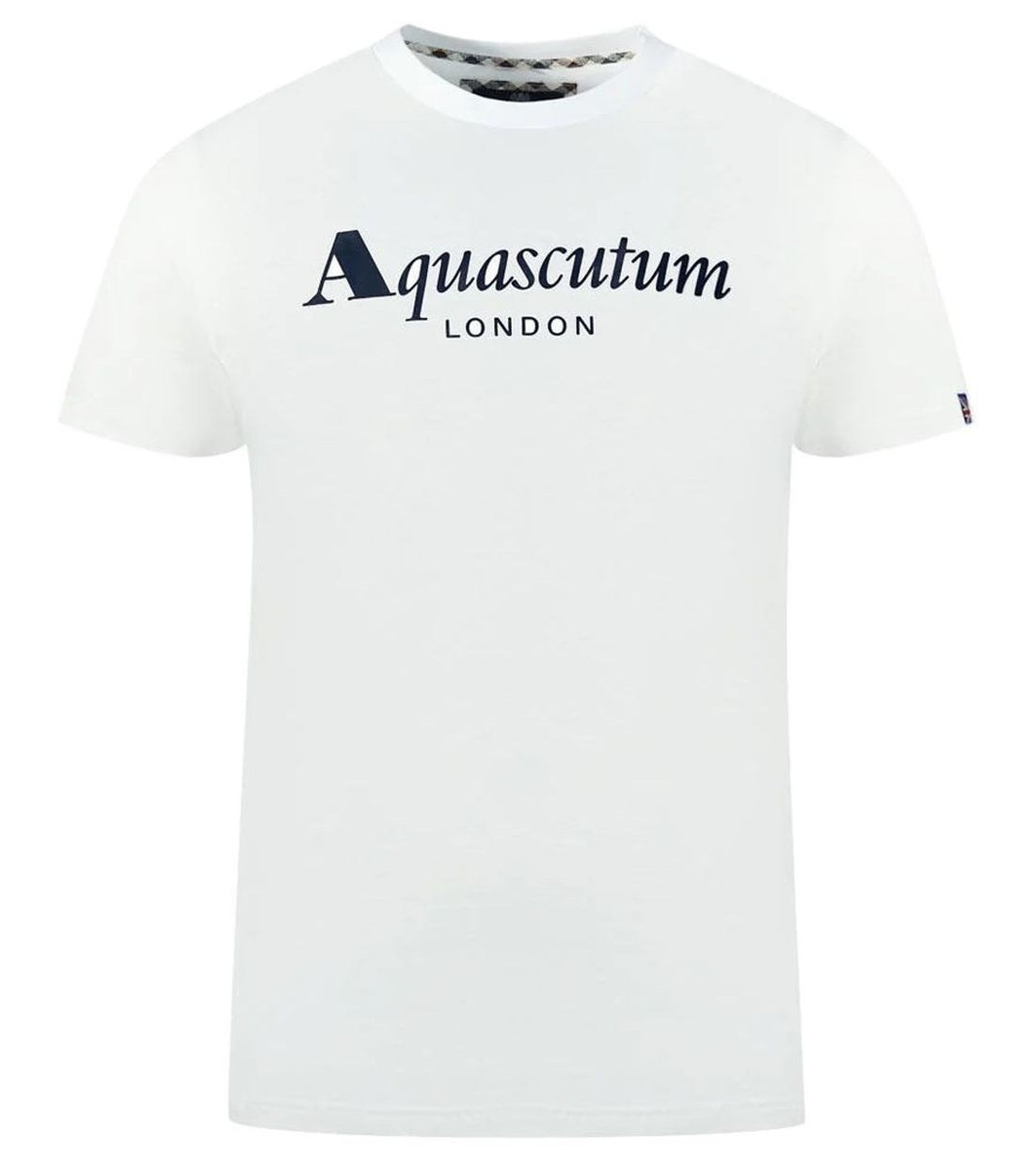 Aquascutum Witte Katoenen T-shirt voor Mannen